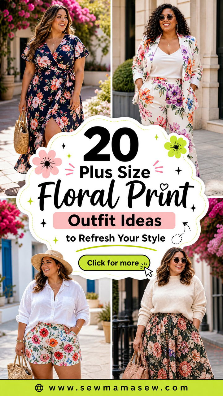 20 Plus Size Floral Print Outfit Ideas to Refresh Your Style - 20 Plus Size Floral Print Outfit Ideas to Refresh Your Style