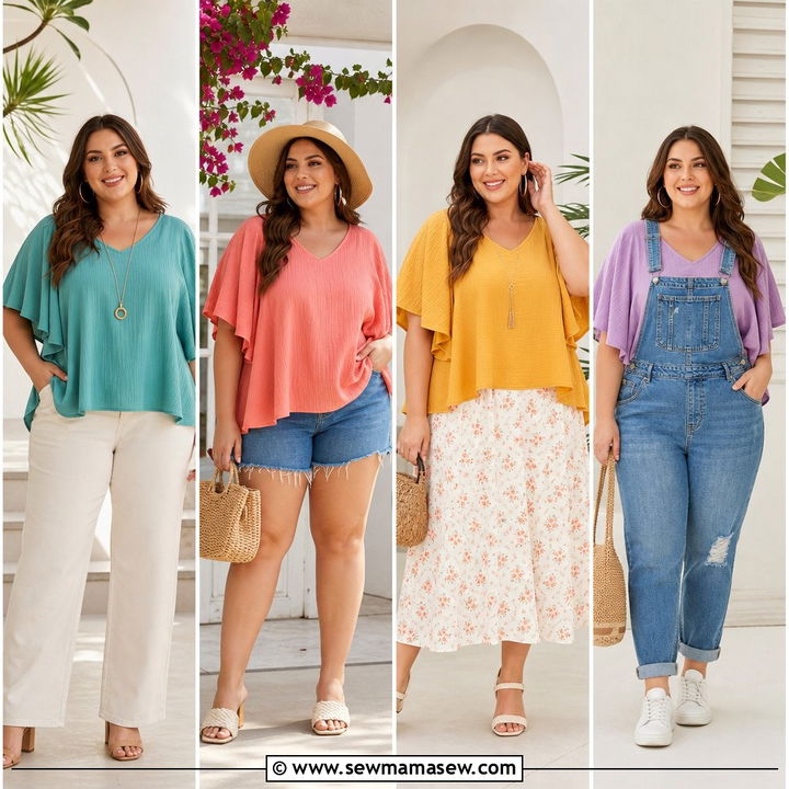 20 Plus Size Flowy Top Outfit Ideas That Feel Effortless