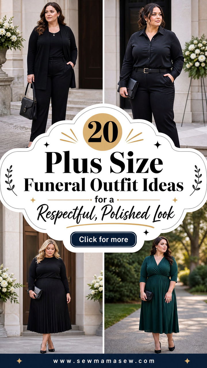 20 Plus Size Funeral Outfit Ideas for a Respectful Polished Look - 20 Plus Size Funeral Outfit Ideas for a Respectful, Polished Look