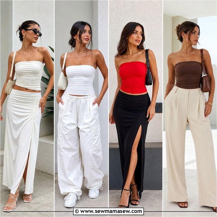 20 Plus Size Going Out Tube Top Outfit Ideas for Date Night