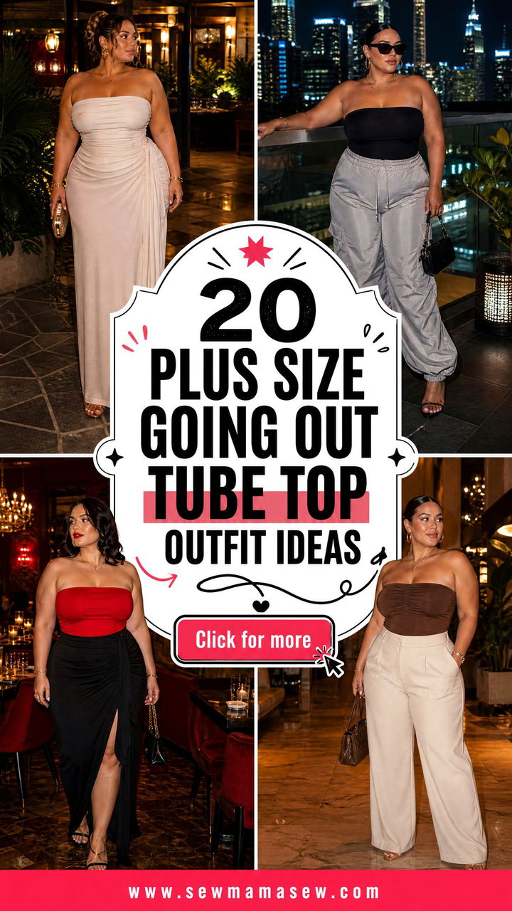 20 Plus Size Going Out Tube Top Outfit Ideas for Date Night - 20 Plus Size Going Out Tube Top Outfit Ideas for Date Night