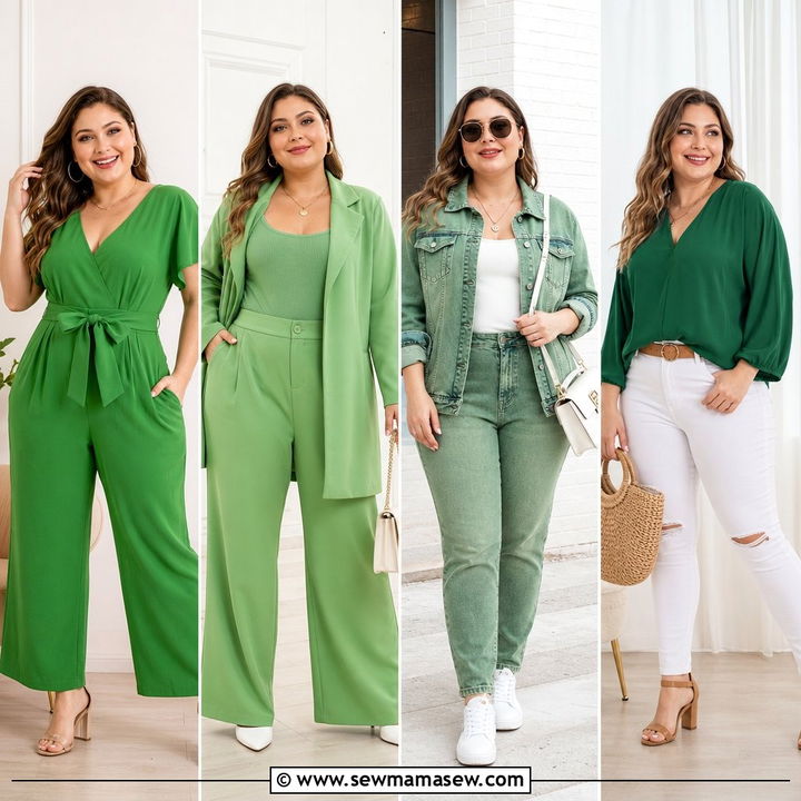 20 Plus Size Green Outfit Ideas for Fresh Statement Style