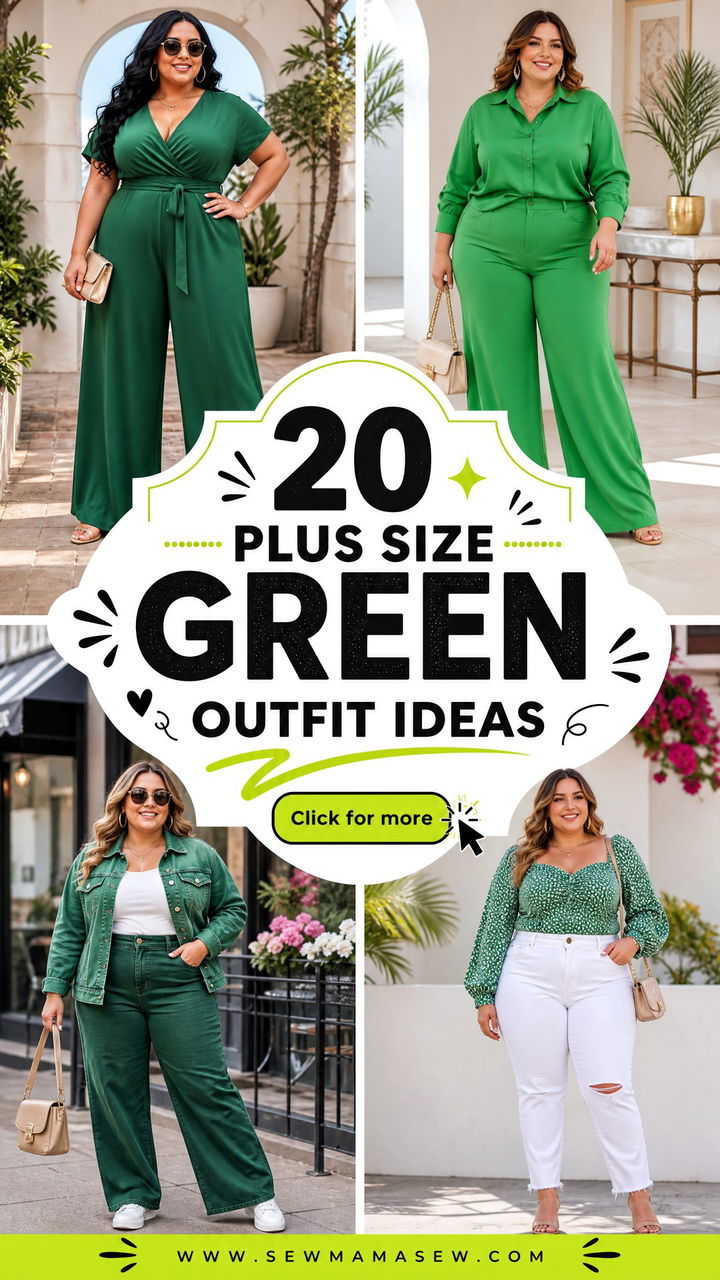 20 Plus Size Green Outfit Ideas for Fresh Statement Style - 20 Plus Size Green Outfit Ideas for Fresh Statement Style