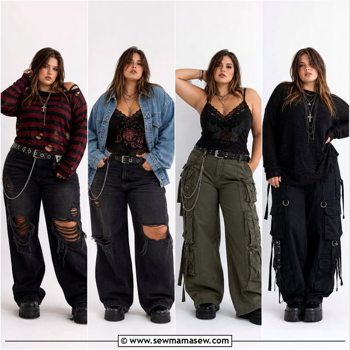20 Plus Size Grunge Top Outfit Ideas for Edgy Everyday Looks