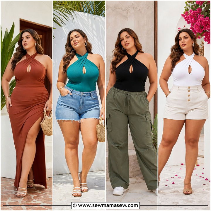 20 Plus Size Halter Top Outfit Ideas for Confident Style