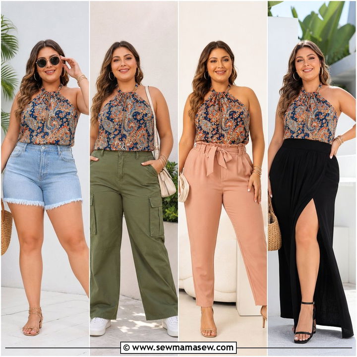 20 Plus Size Halter Top Outfit Ideas for Summer: Fresh Looks