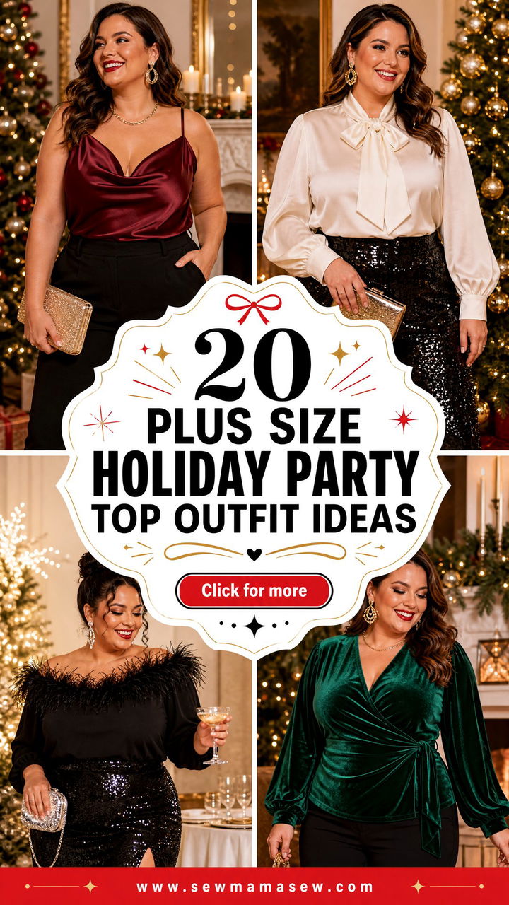 20 Plus Size Holiday Party Top Outfit Ideas for Festive Glam - 20 Plus Size Holiday Party Top Outfit Ideas for Festive Glam