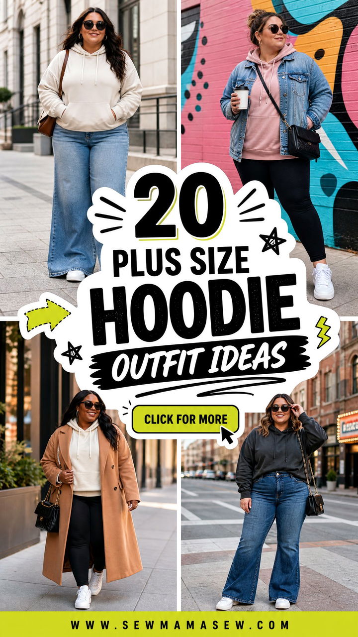 20 Plus Size Hoodie Outfit Ideas for Cozy Streetwear Style - 20 Plus Size Hoodie Outfit Ideas for Cozy Streetwear Style