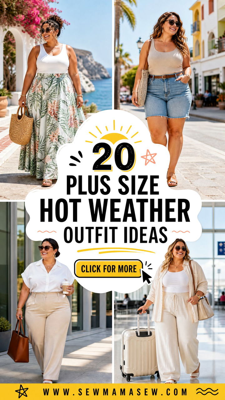 20 Plus Size Hot Weather Outfit Ideas for Cool Summer Style - 20 Plus Size Hot Weather Outfit Ideas for Cool Summer Style