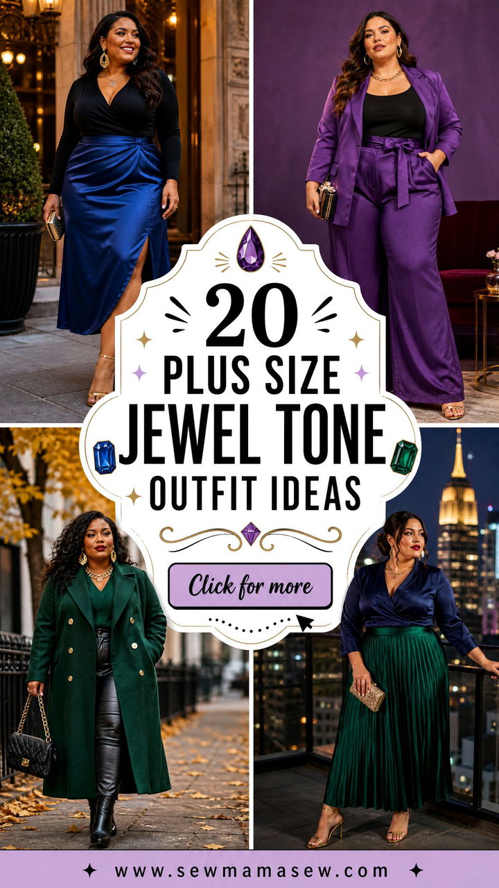 20 Plus Size Jewel Tone Outfit Ideas for Rich Seasonal Style - 20 Plus Size Jewel Tone Outfit Ideas for Rich Seasonal Style