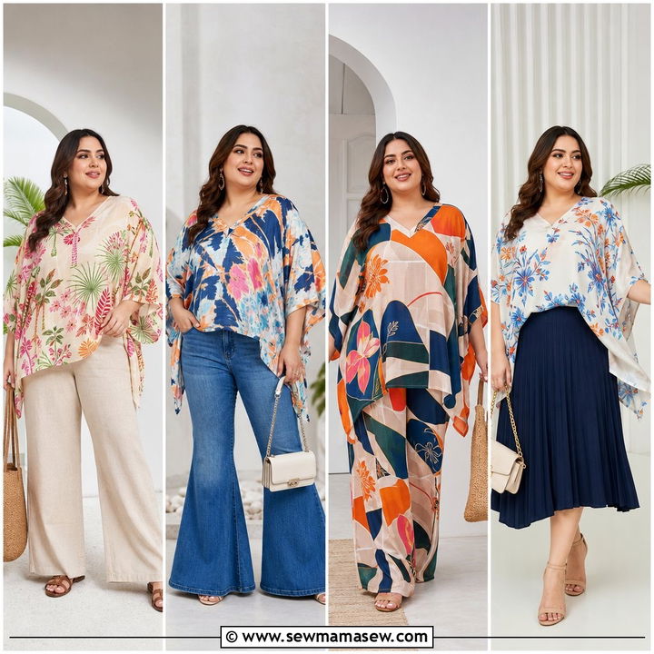 20 Plus Size Kaftan Top Outfit Ideas for Breezy Resort Style