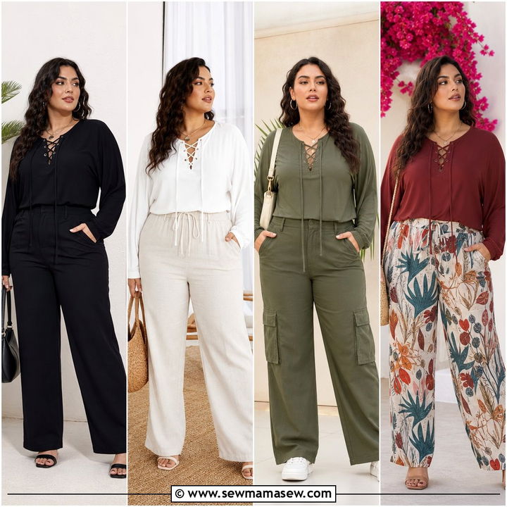 20 Plus Size Lace Up Top Outfit Ideas for Confident Style