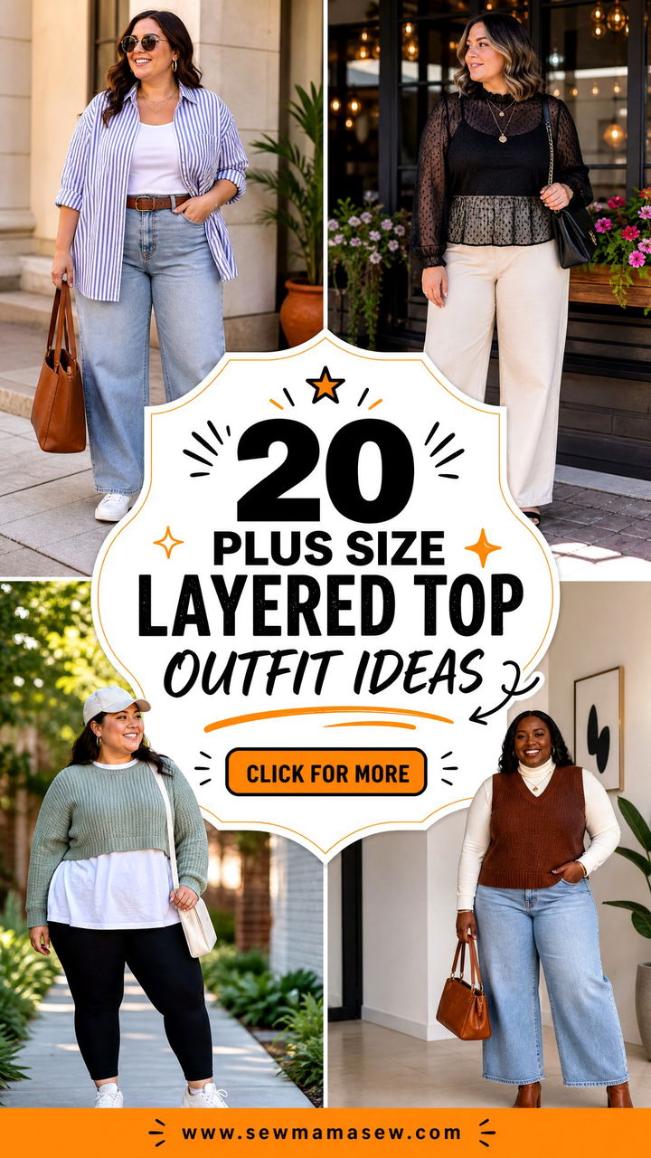 20 Plus Size Layered Top Outfit Ideas for Chic Everyday Looks - 20 Plus Size Layered Top Outfit Ideas for Chic Everyday Looks