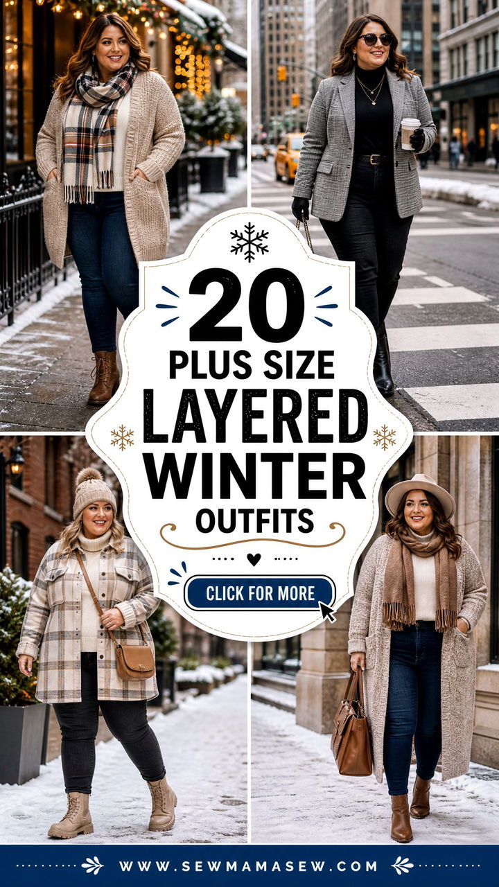 20 Plus Size Layered Winter Outfits for Cozy Chic Style - 20 Plus Size Layered Winter Outfits for Cozy, Chic Style
