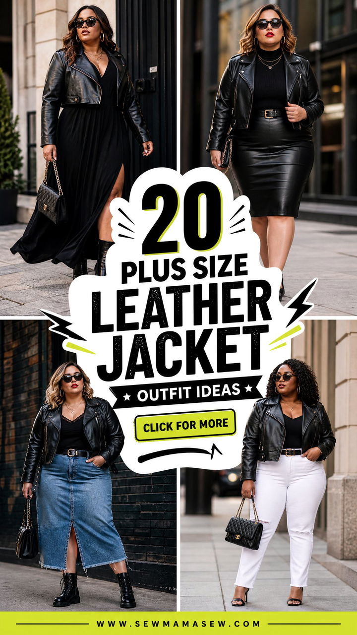 20 Plus Size Leather Jacket Outfit Ideas for Effortless Edge - 20 Plus Size Leather Jacket Outfit Ideas for Effortless Edge