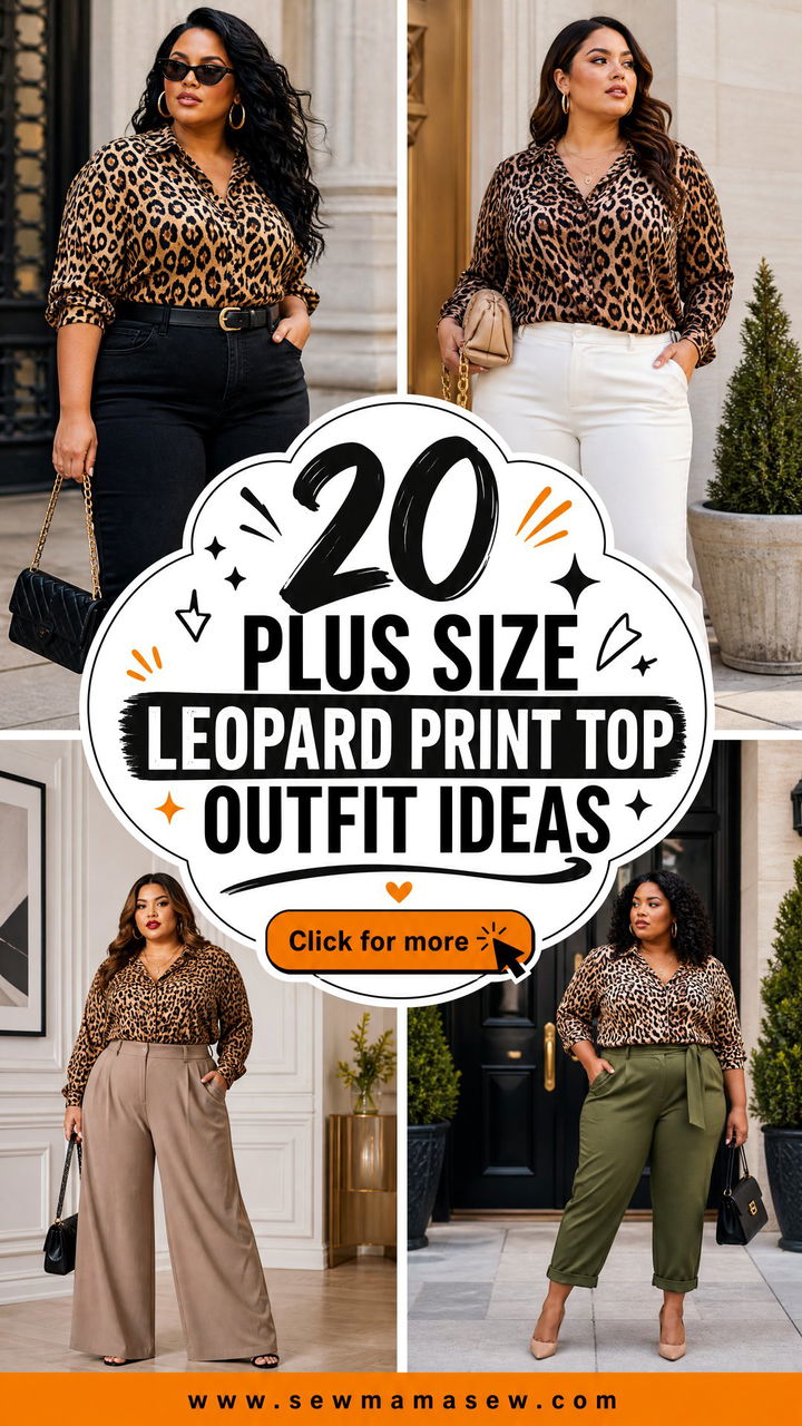 20 Plus Size Leopard Print Top Outfit Ideas for Bold Style - 20 Plus Size Leopard Print Top Outfit Ideas for Bold Style