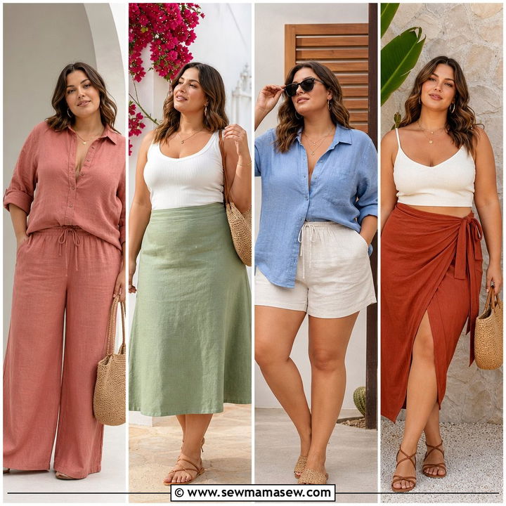 20 Plus Size Linen Summer Outfit Ideas for Cool, Chic Days