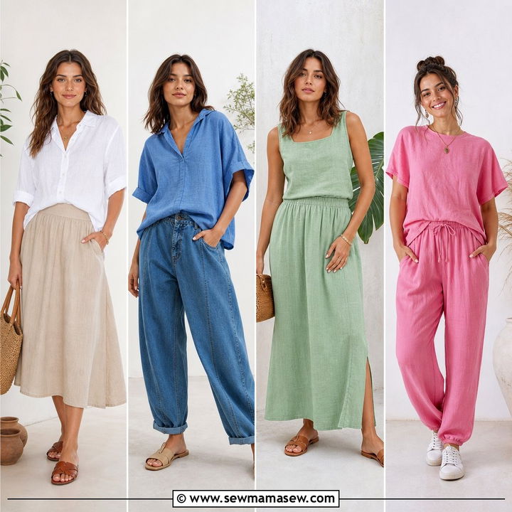 20 Plus Size Linen Top Outfit Ideas for Breezy Summer Style
