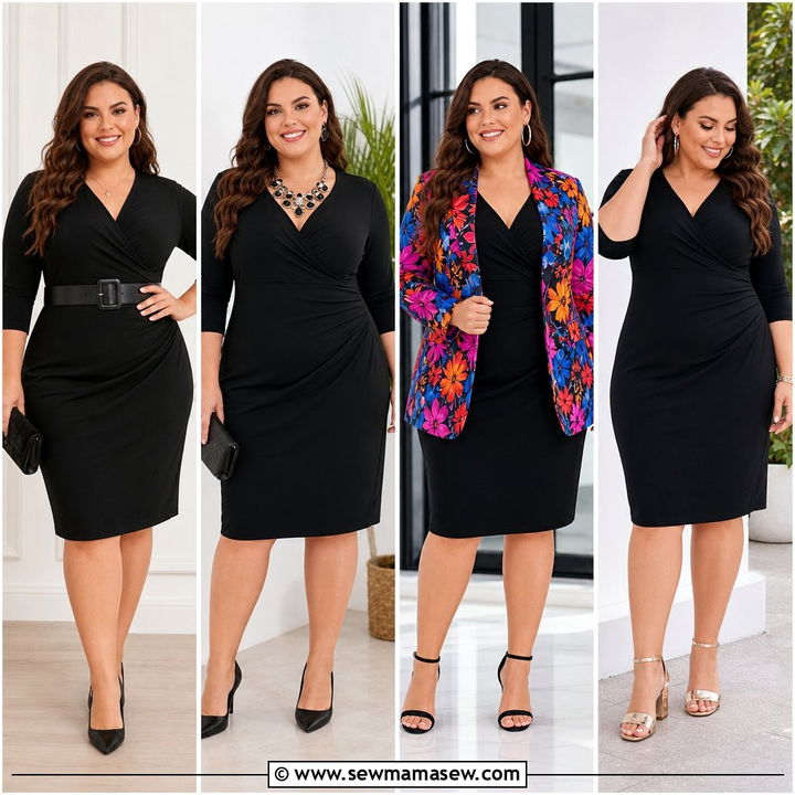 20 Plus Size Little Black Dress Outfit Ideas for Date Night