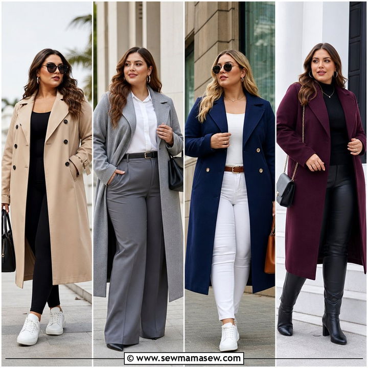 20 Plus Size Long Coat Outfit Ideas for Cold-Weather Polish