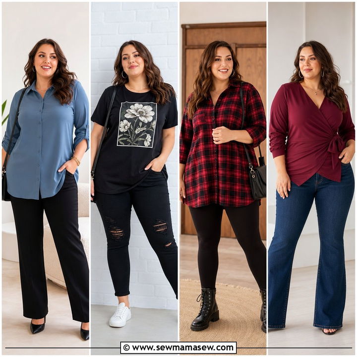 20 Plus Size Longline Top Outfit Ideas for Sleek Layers