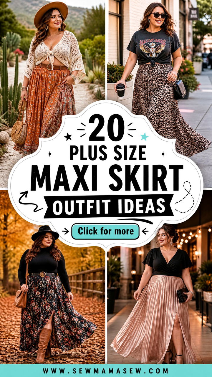 20 Plus Size Maxi Skirt Outfit Ideas for Breezy Chic Looks - 20 Plus Size Maxi Skirt Outfit Ideas for Breezy Chic Looks