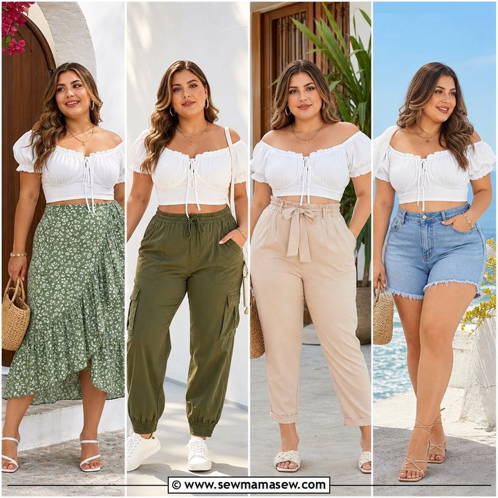 20 Plus Size Milkmaid Top Outfit Ideas for Romantic Summer Looks