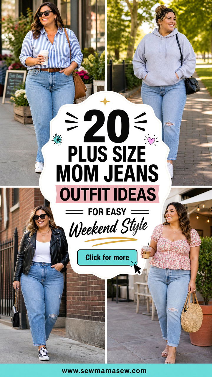 20 Plus Size Mom Jeans Outfit Ideas for Easy Weekend Style - 20 Plus Size Mom Jeans Outfit Ideas for Easy Weekend Style