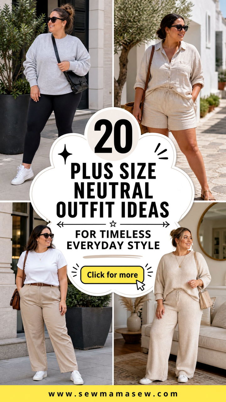 20 Plus Size Neutral Outfit Ideas for Timeless Everyday Style - 20 Plus Size Neutral Outfit Ideas for Timeless Everyday Style