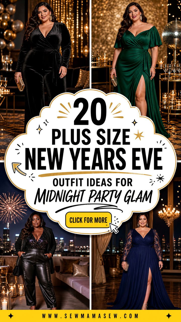 20 Plus Size New Years Eve Outfit Ideas for Midnight Party Glam - 20 Plus Size New Years Eve Outfit Ideas for Midnight Party Glam