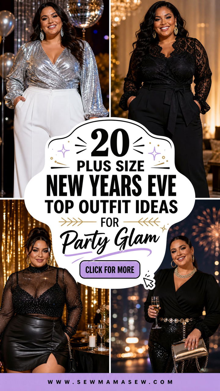 20 Plus Size New Years Eve Top Outfit Ideas for Party Glam - 20 Plus Size New Years Eve Top Outfit Ideas for Party Glam