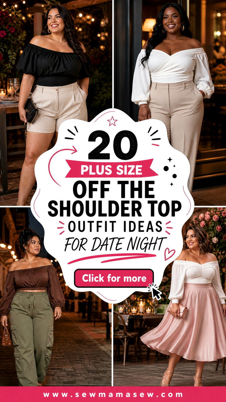 20 Plus Size Off the Shoulder Top Outfit Ideas for Date Night - 20 Plus Size Off the Shoulder Top Outfit Ideas for Date Night