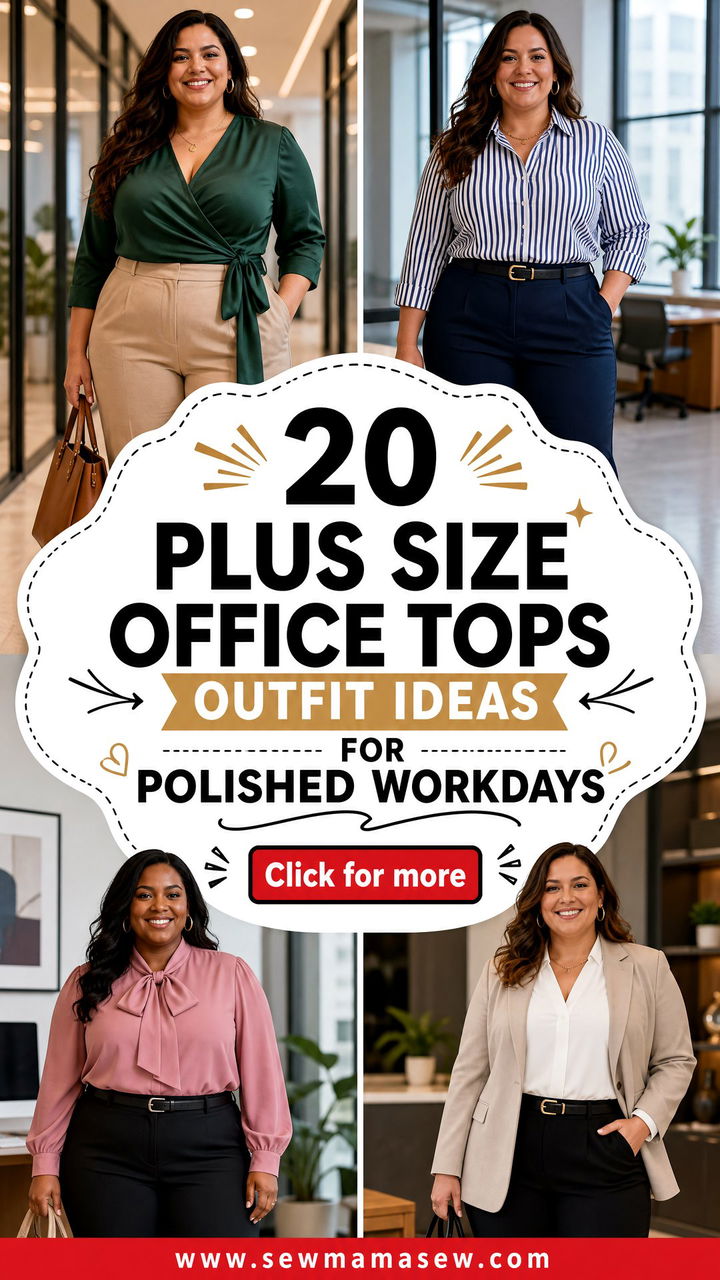 20 Plus Size Office Tops Outfit Ideas for Polished Workdays - 20 Plus Size Office Tops Outfit Ideas for Polished Workdays