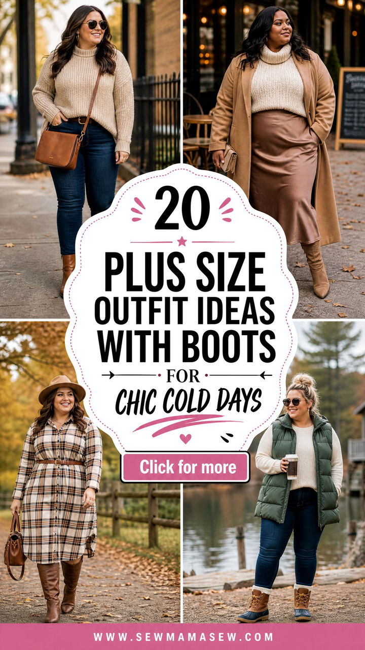 20 Plus Size Outfit Ideas With Boots for Chic Cold Days - 20 Plus Size Outfit Ideas With Boots for Chic Cold Days