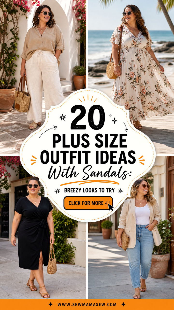 20 Plus Size Outfit Ideas With Sandals Breezy Looks to Try - 20 Plus Size Outfit Ideas With Sandals: Breezy Looks to Try