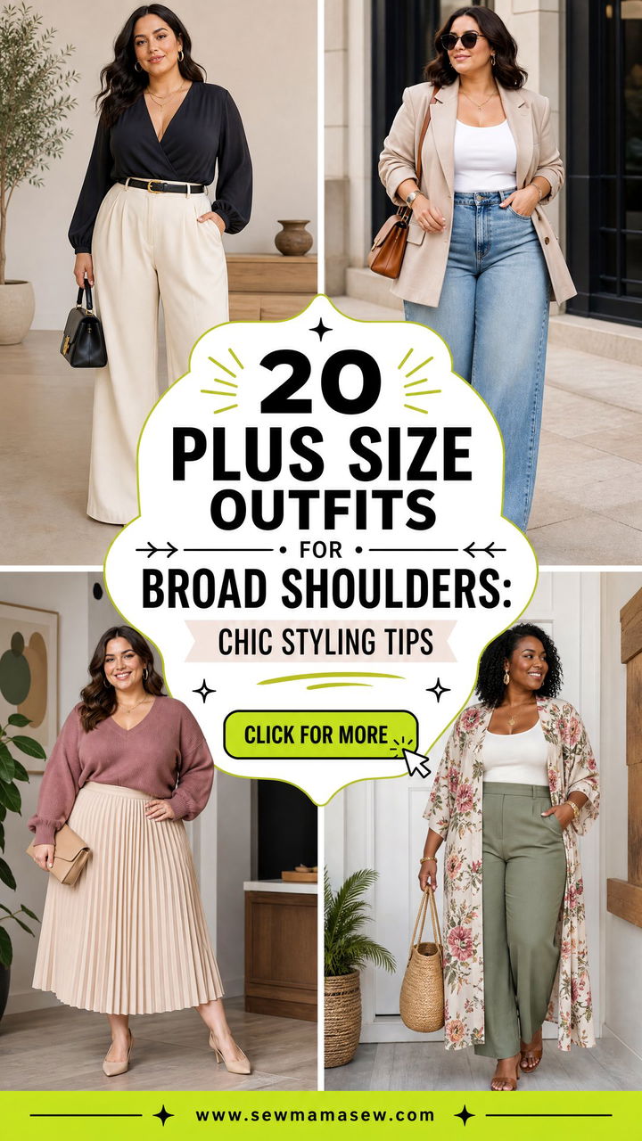 20 Plus Size Outfits for Broad Shoulders Chic Styling Tips - 20 Plus Size Outfits for Broad Shoulders: Chic Styling Tips