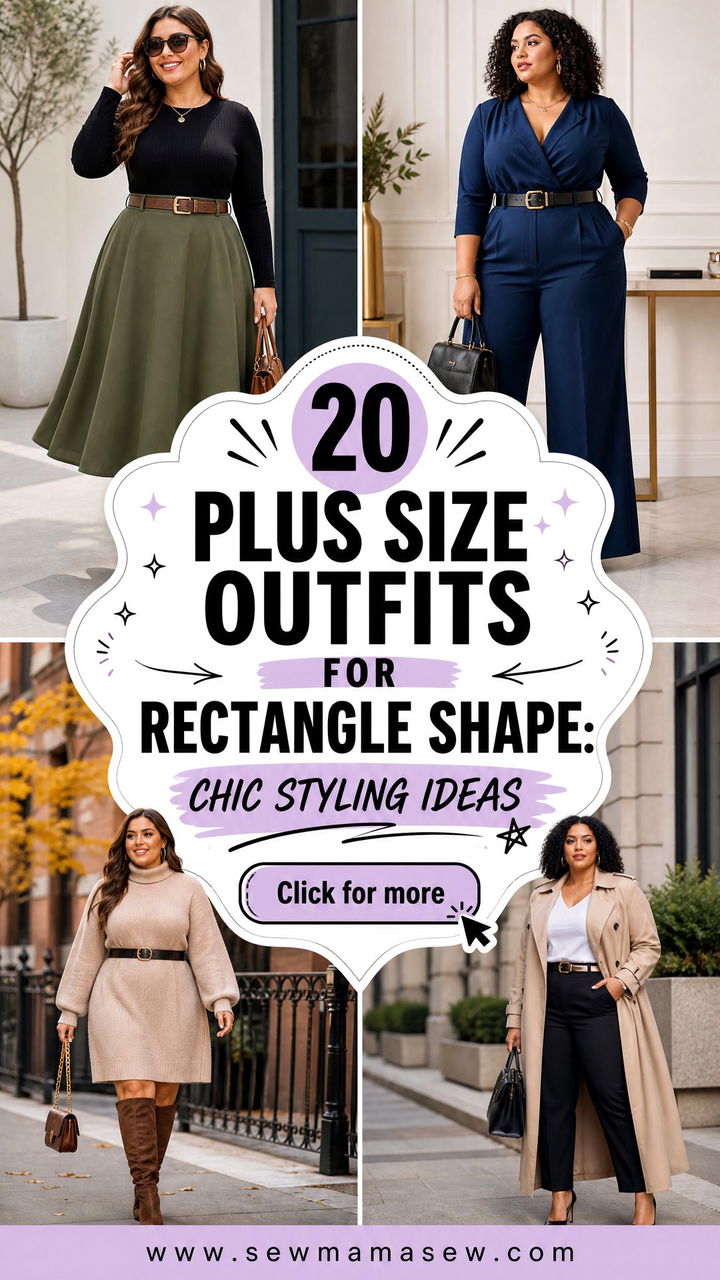 20 Plus Size Outfits for Rectangle Shape Chic Styling Ideas - 20 Plus Size Outfits for Rectangle Shape: Chic Styling Ideas