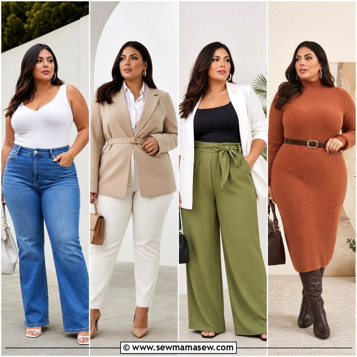 20 Plus Size Outfits to Accentuate Waist With Confidence