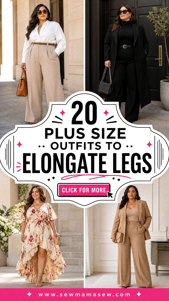 20 Plus Size Outfits to Elongate Legs With Smart Styling - 20 Plus Size Outfits to Elongate Legs With Smart Styling
