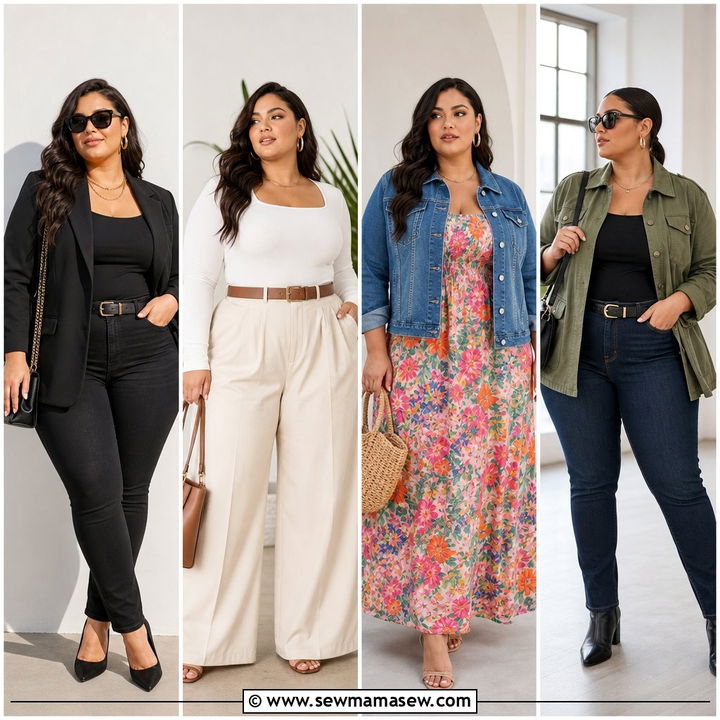 20 Plus Size Outfits to Look Slimmer With Smart Styling