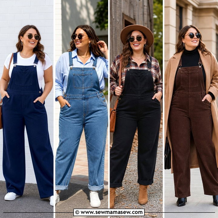 20 Plus Size Overalls Outfit Ideas for Playful Everyday Style