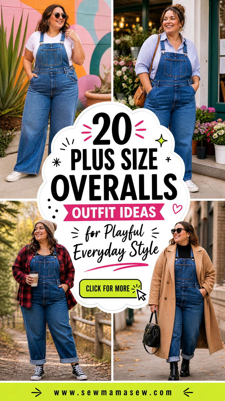 20 Plus Size Overalls Outfit Ideas for Playful Everyday Style - 20 Plus Size Overalls Outfit Ideas for Playful Everyday Style