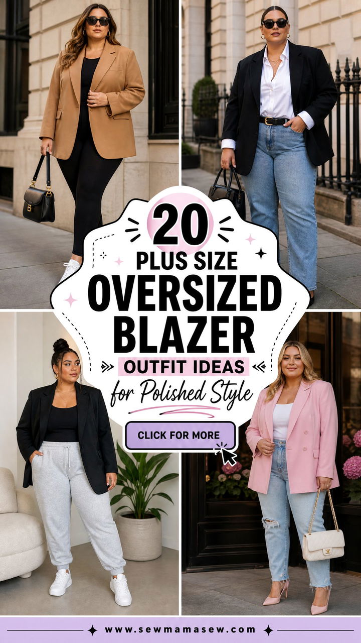 20 Plus Size Oversized Blazer Outfit Ideas for Polished Style - 20 Plus Size Oversized Blazer Outfit Ideas for Polished Style