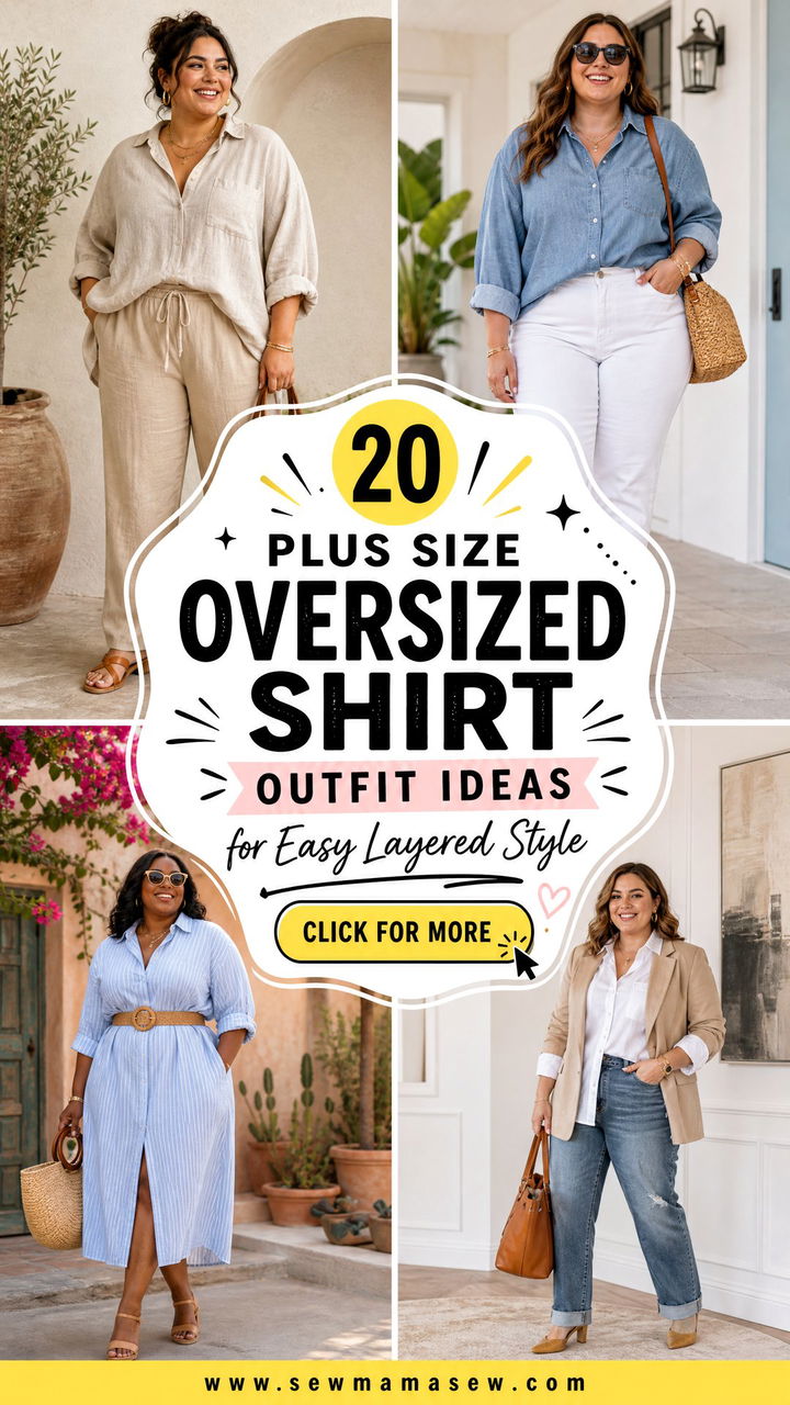 20 Plus Size Oversized Shirt Outfit Ideas for Easy Layered Style - 20 Plus Size Oversized Shirt Outfit Ideas for Easy Layered Style