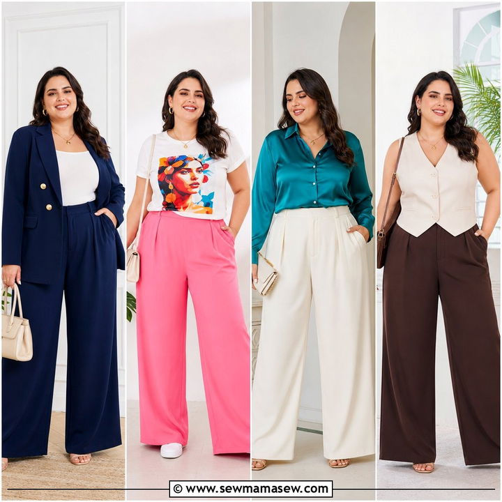 20 Plus Size Palazzo Pants Outfit Ideas for Effortless Chic