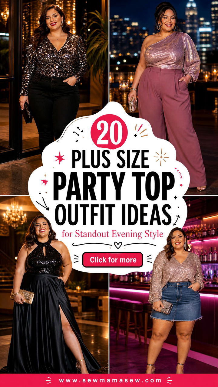 20 Plus Size Party Top Outfit Ideas for Standout Evening Style - 20 Plus Size Party Top Outfit Ideas for Standout Evening Style