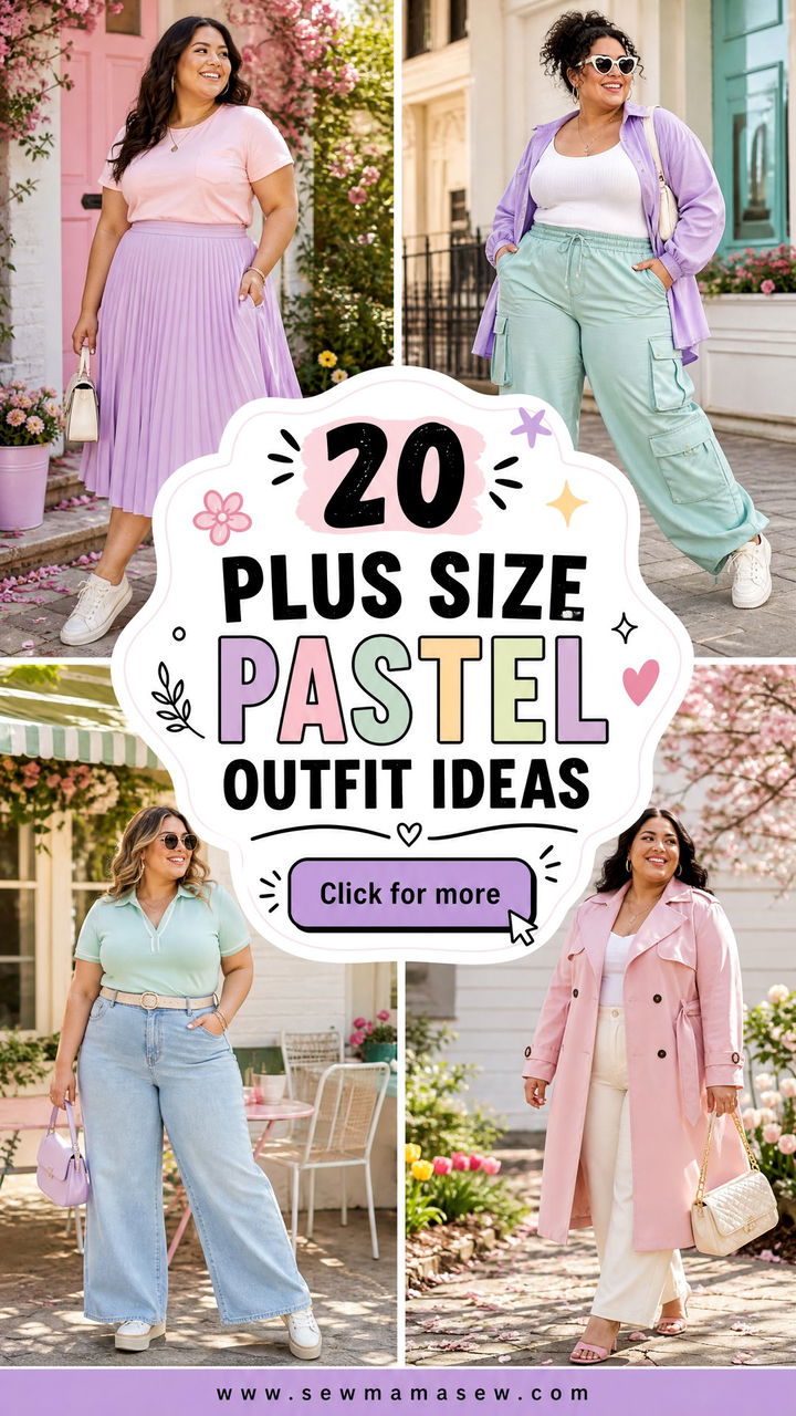 20 Plus Size Pastel Outfit Ideas for Fresh Spring Style - 20 Plus Size Pastel Outfit Ideas for Fresh Spring Style