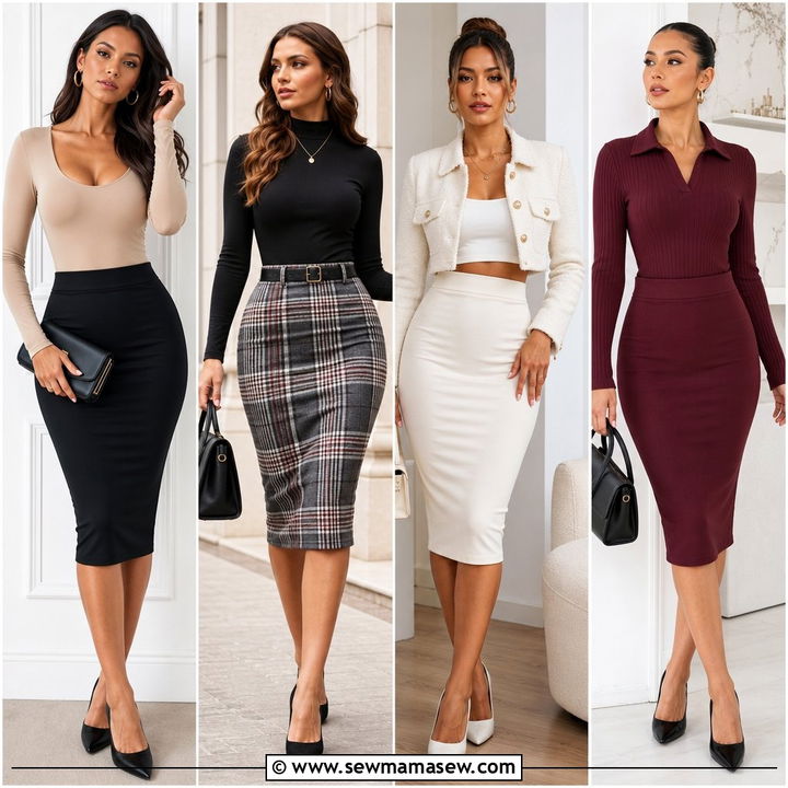 20 Plus Size Pencil Skirt Outfit Ideas for Polished Style