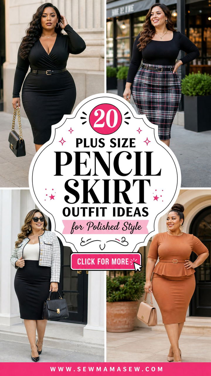 20 Plus Size Pencil Skirt Outfit Ideas for Polished Style - 20 Plus Size Pencil Skirt Outfit Ideas for Polished Style