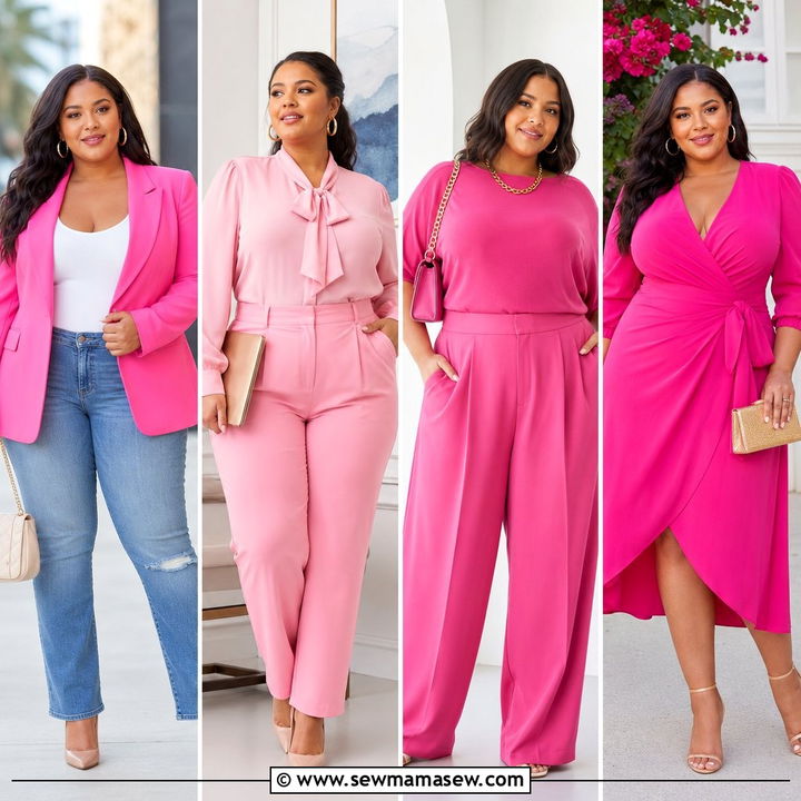 20 Plus Size Pink Outfit Ideas for a Confident Color Pop